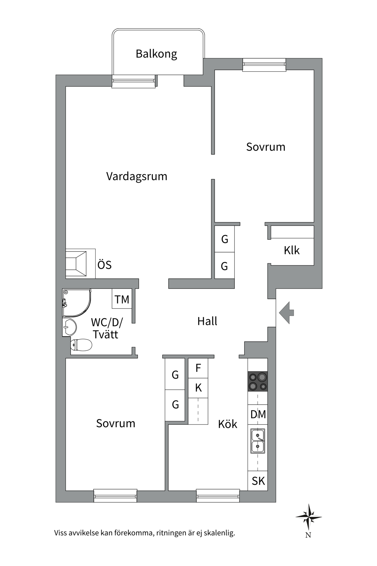Bostadsbild från Tegnérgatan 15 A, Såld i Luthagen, Uppsala
