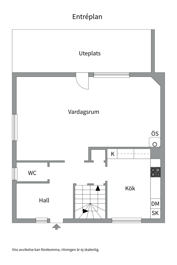 Planlösning från Skyttevägen 26A, Såld i Solsidan - Saltsjöbaden, Nacka