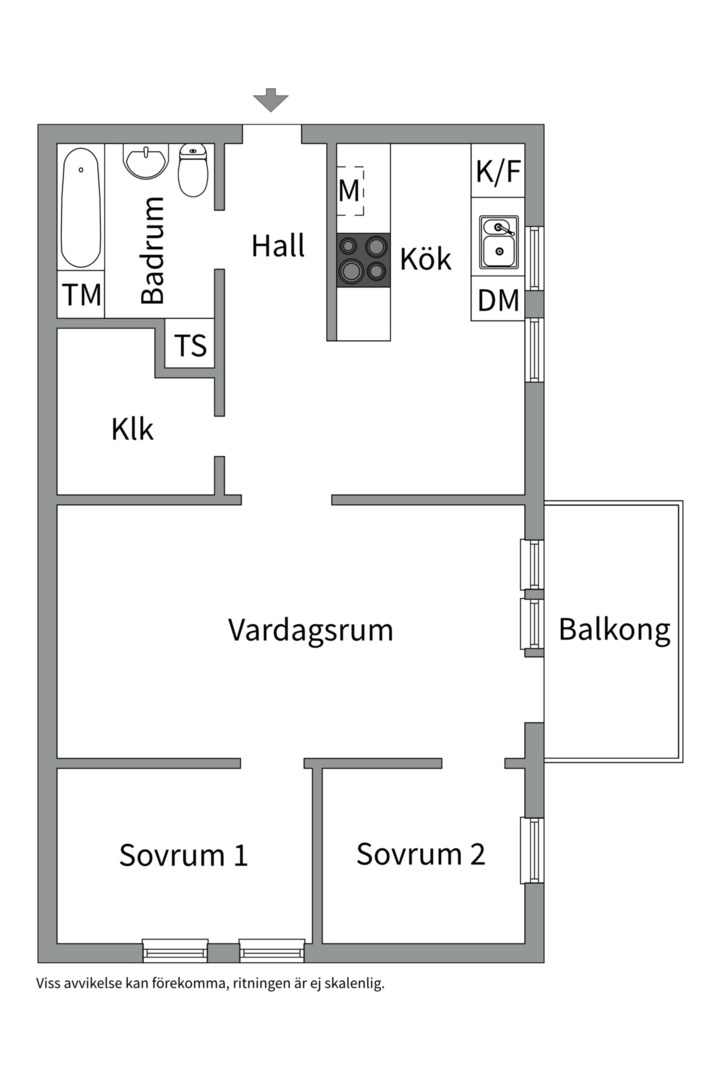 Planlösning från Edövägen 22A, Såld i Västra Orminge, Nacka