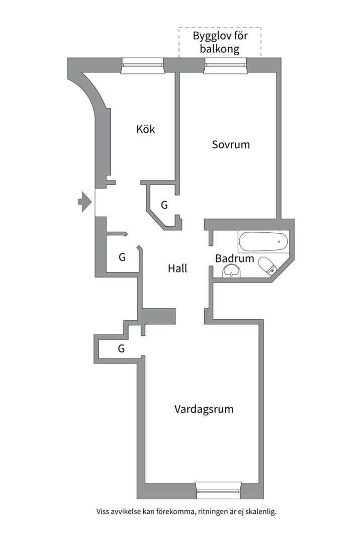 Planlösning från Sankt Eriksgatan 5, Såld i Kungsholmen - Nedre Kungsholmen, Stockholm