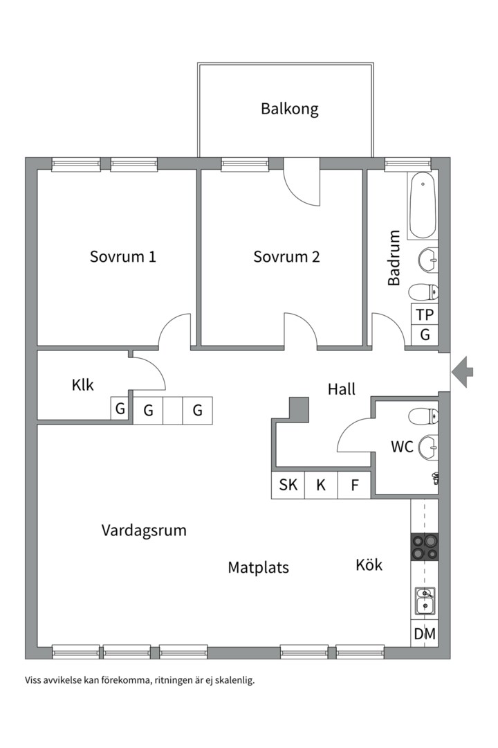Planlösning från Ormingeringen 10B, Såld i Västra Orminge, Nacka