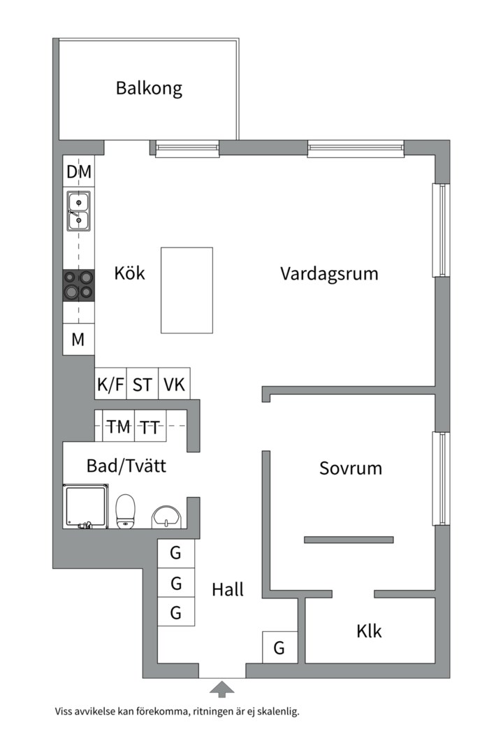 Planlösning från Ekuddsvägen 6, Såld i Ekudden, Nacka