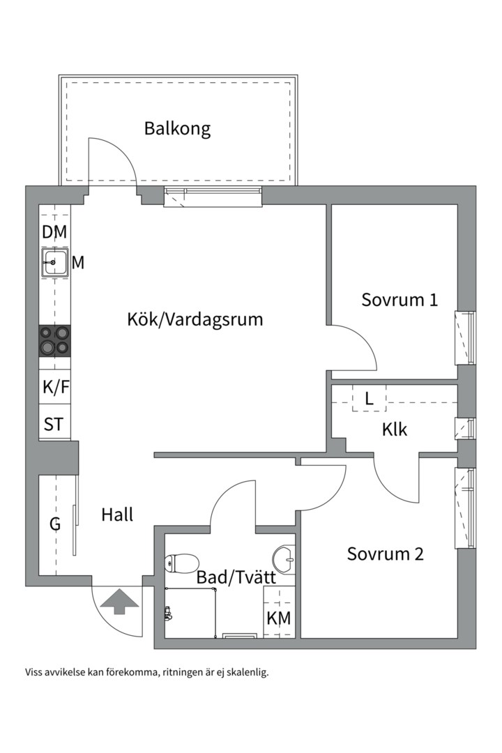 Planlösning från Gränby bilgata 28, Kommande i Gränby backe, Uppsala