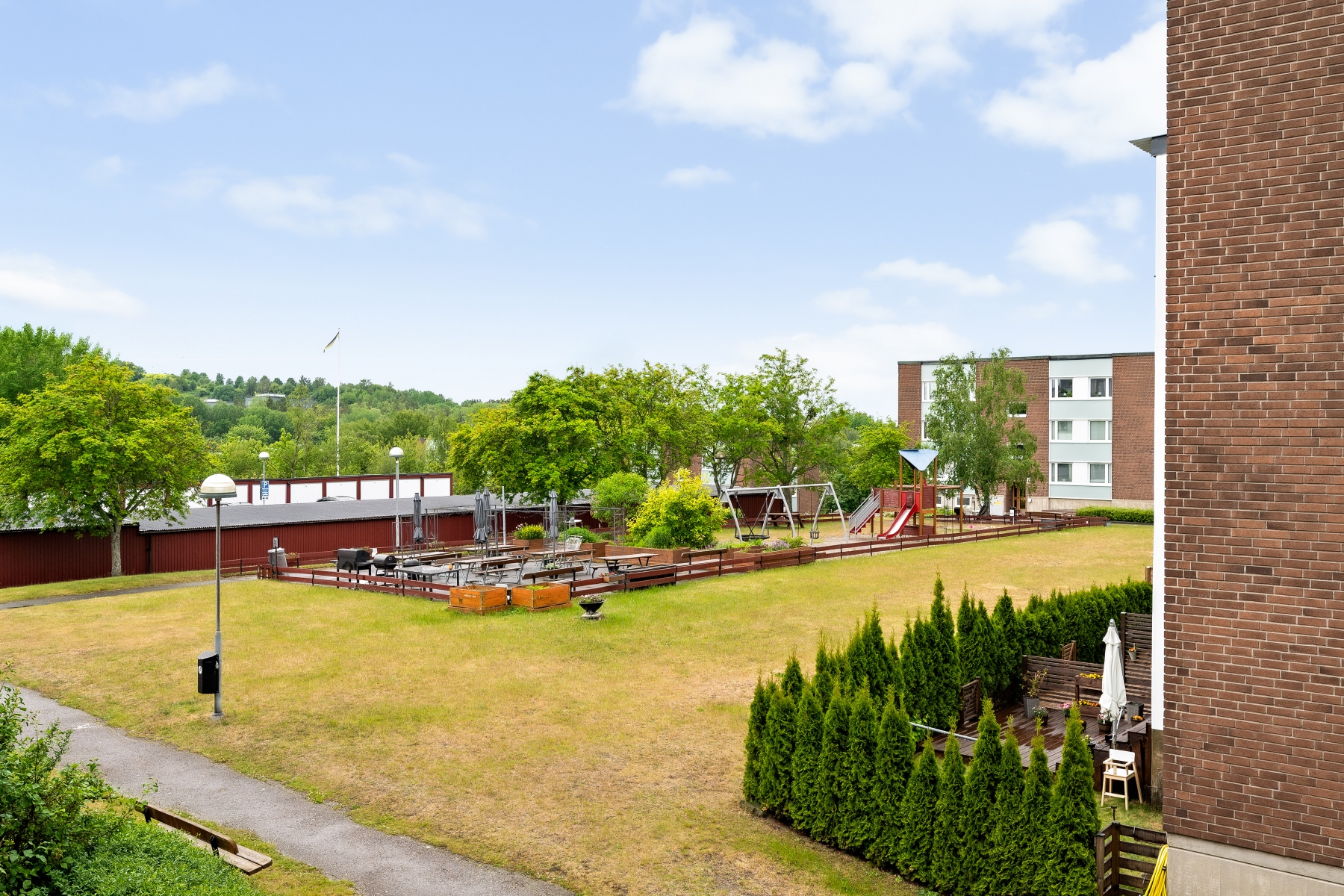 Utsikt från balkong