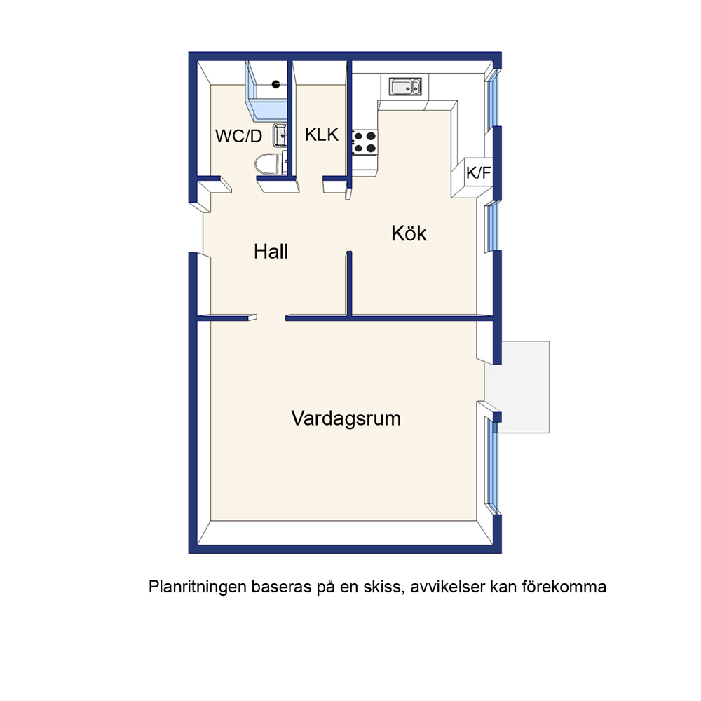 Planlösning från Tullingebergsvägen 4B, Såld i G:a Tullingeberg, Botkyrka