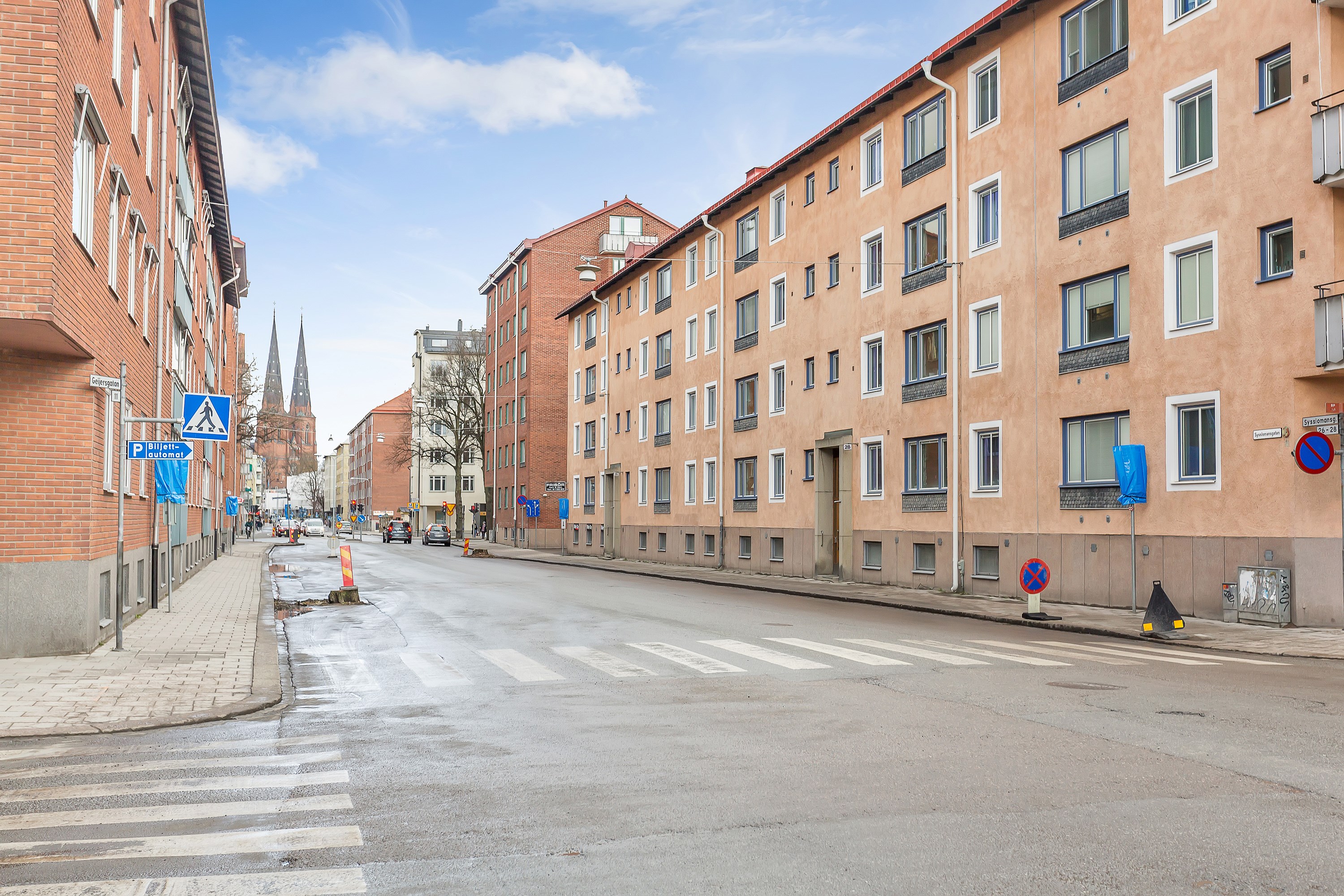 Bostadsbild från Sysslomansgatan 28, Kommande i Luthagen, Uppsala