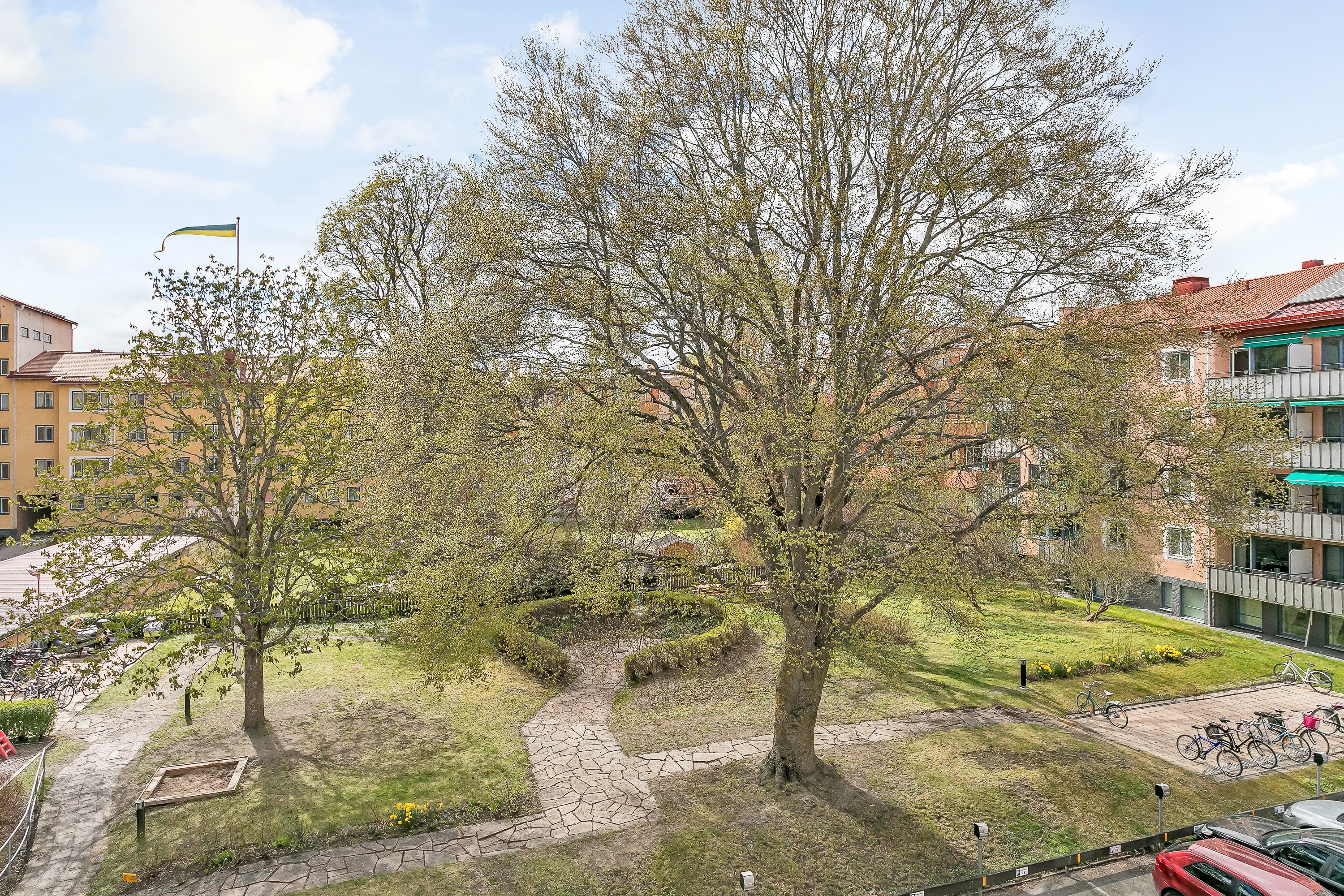 Bostadsbild från Sysslomansgatan 28, Kommande i Luthagen, Uppsala