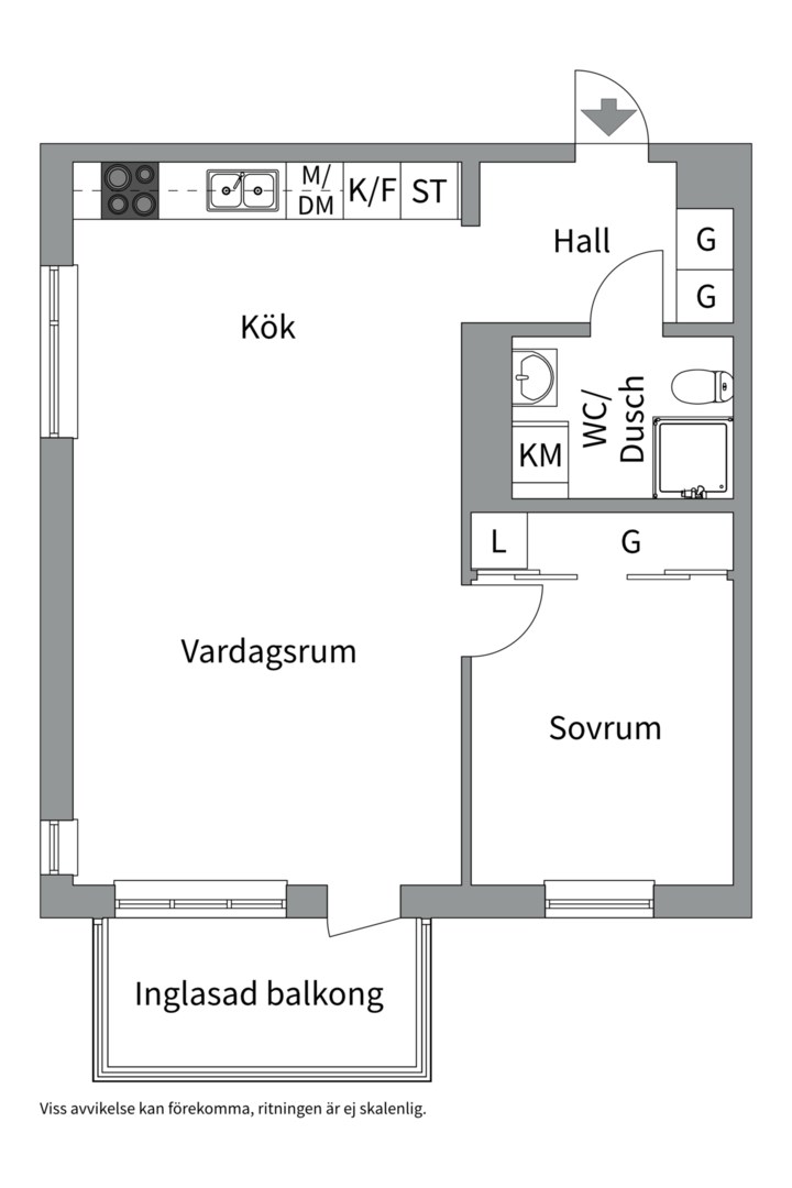 Planlösning från Edla Sofias gata 14, Såld i Porslinskvarteren, Värmdö