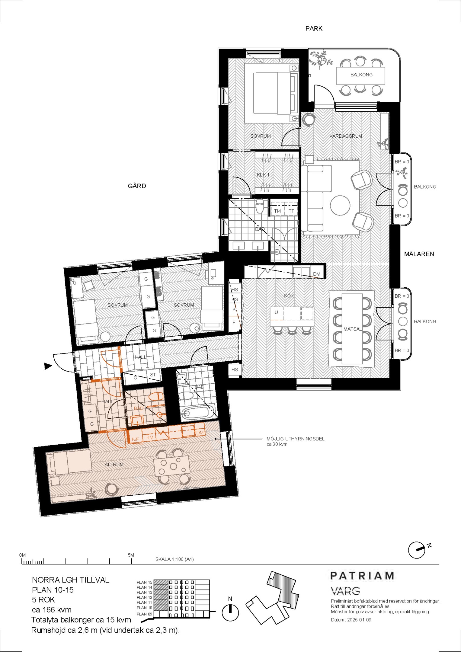 Bostadsbild från Primusgatan 6, Lgh 1401, Såld i Lilla Essingen, Stockholm