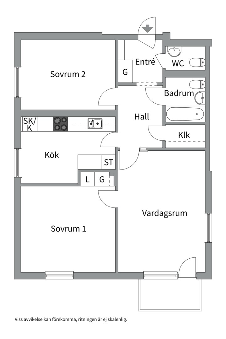 Planlösning från Fasanvägen 30, Kommande i Saltängen, Nacka