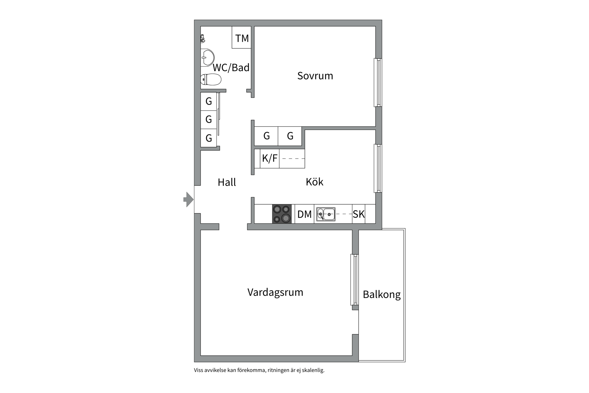 Bostadsbild från Apelgatan 5 B, Kommande i Salabacke, Uppsala