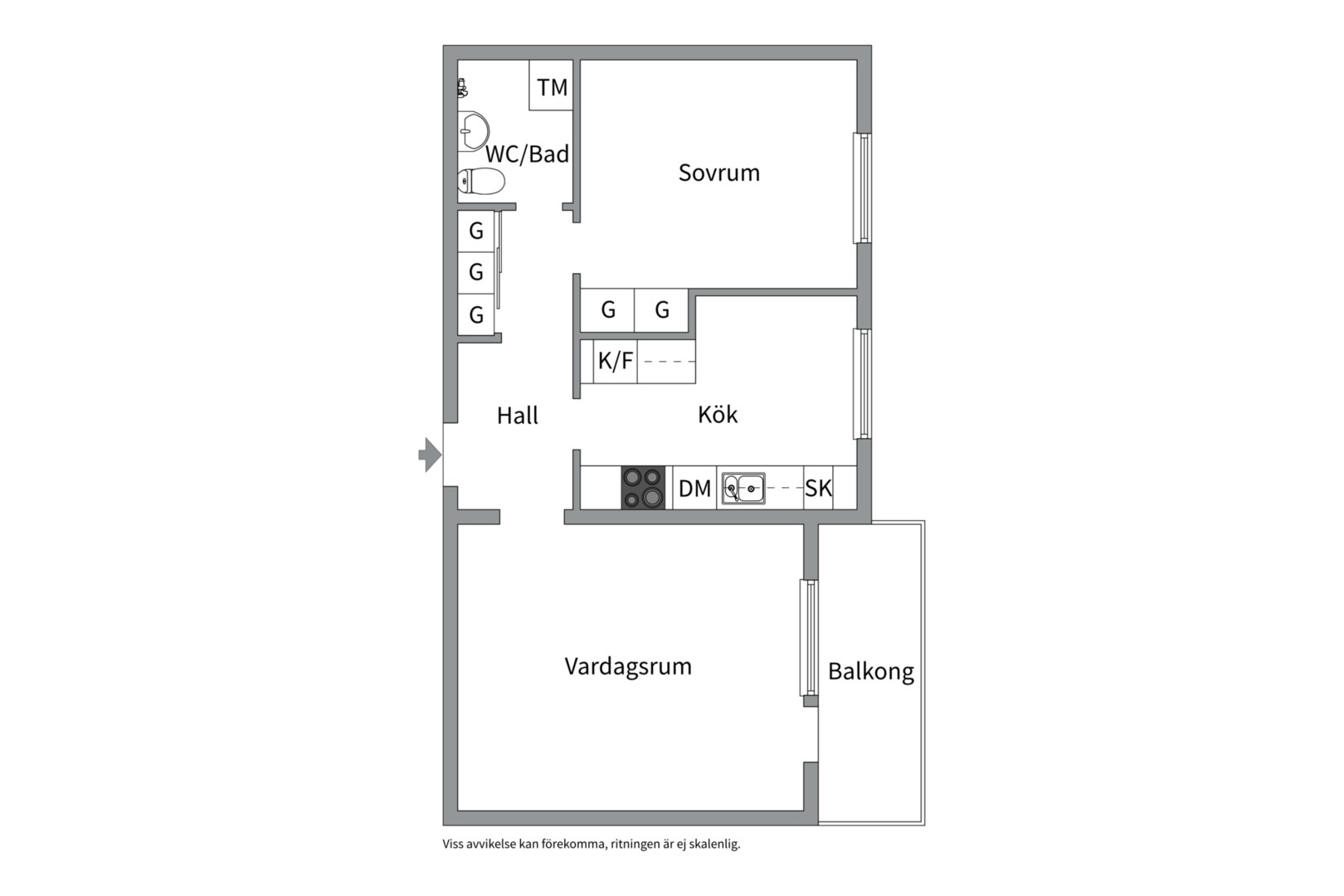 Bostadsbild från Apelgatan 5 B, Till salu i Salabacke, Uppsala