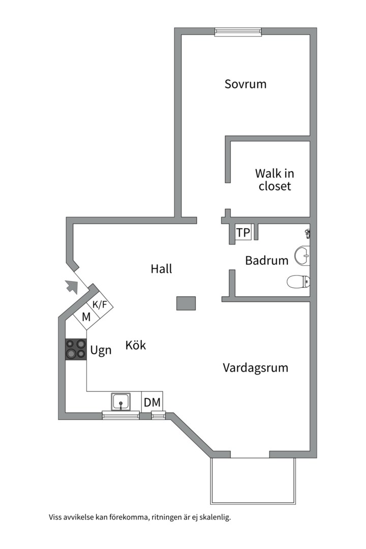 Planlösning från Sankt Eriksgatan 15, 3 tr, Såld i Kungsholmen - Nedre Kungsholmen, Stockholm