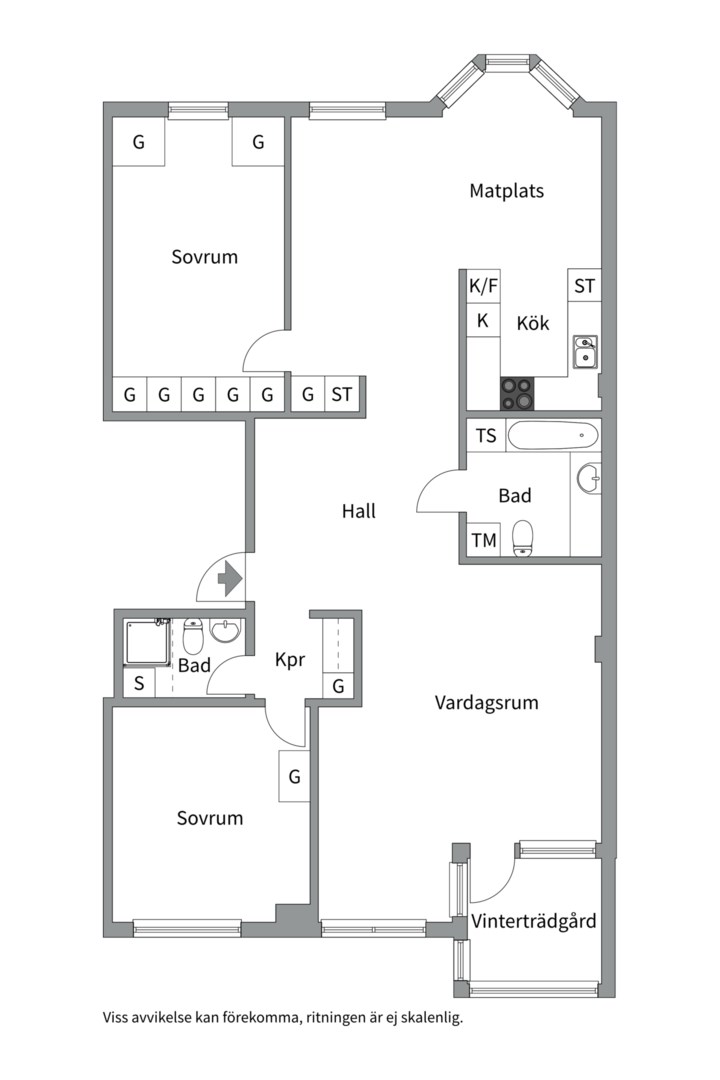 Planlösning från Kommendörsgatan 8H, Såld i Östermalmstorg/Stureplan, Stockholm