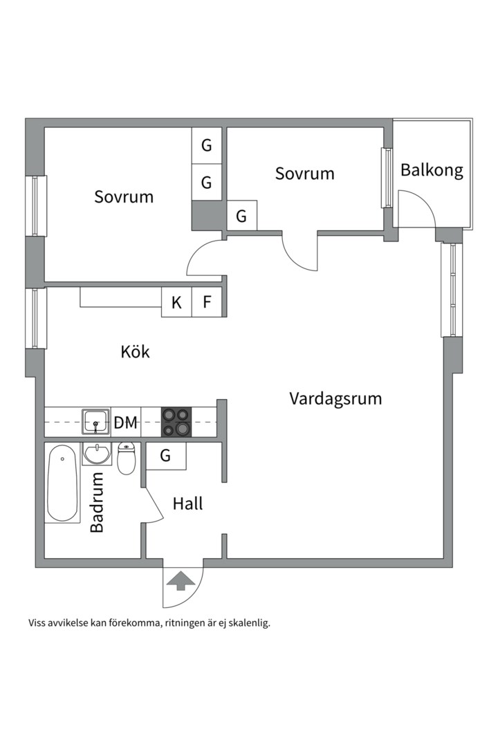 Planlösning från Kungsängsgatan 41B, Snart till salu i Centrum, Uppsala
