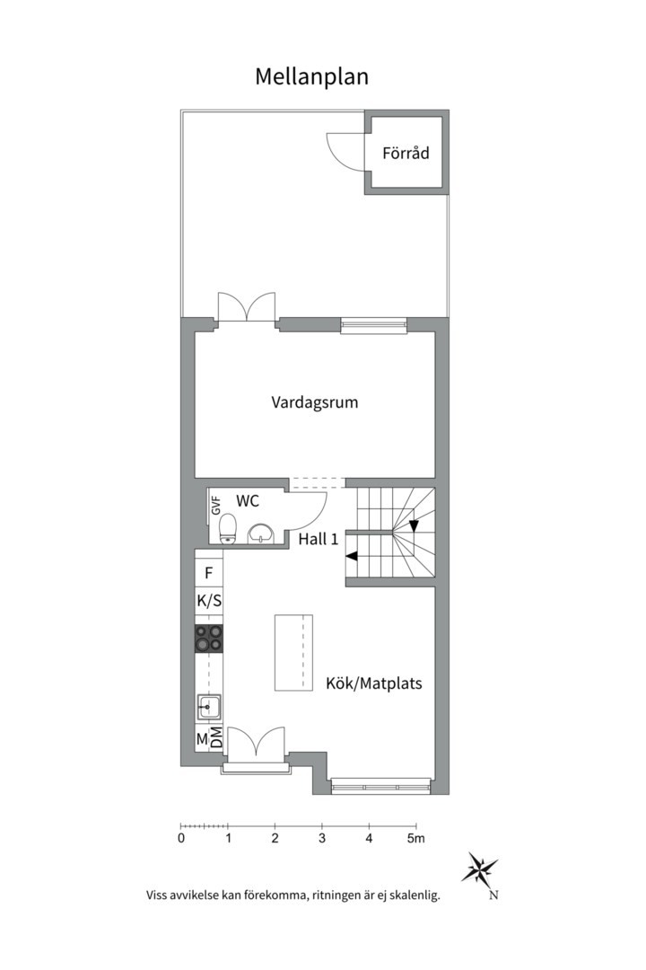 Planlösning från Tyska Bottens Väg 41K, Till salu i Bromma - Nockebyhov, Stockholm