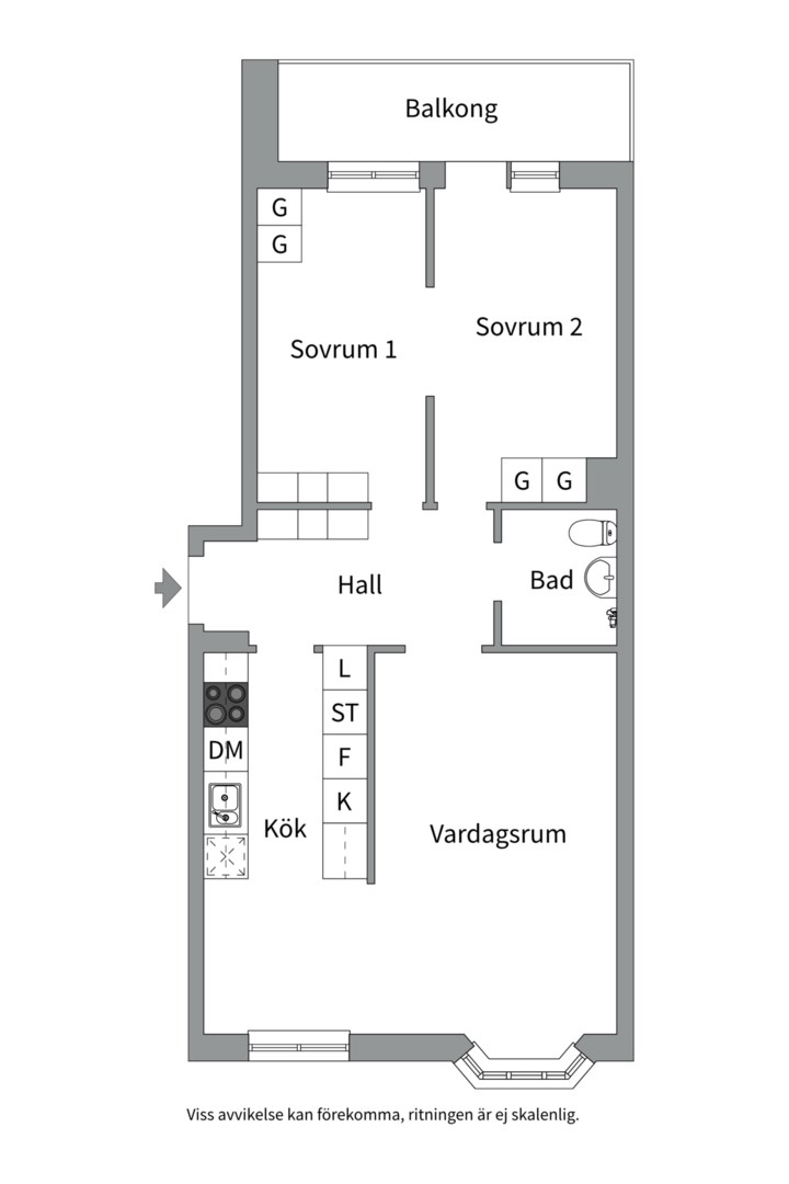 Planlösning från Sankt Eriksgatan 24, 3 tr, Kommande i Kungsholmen, Stockholm