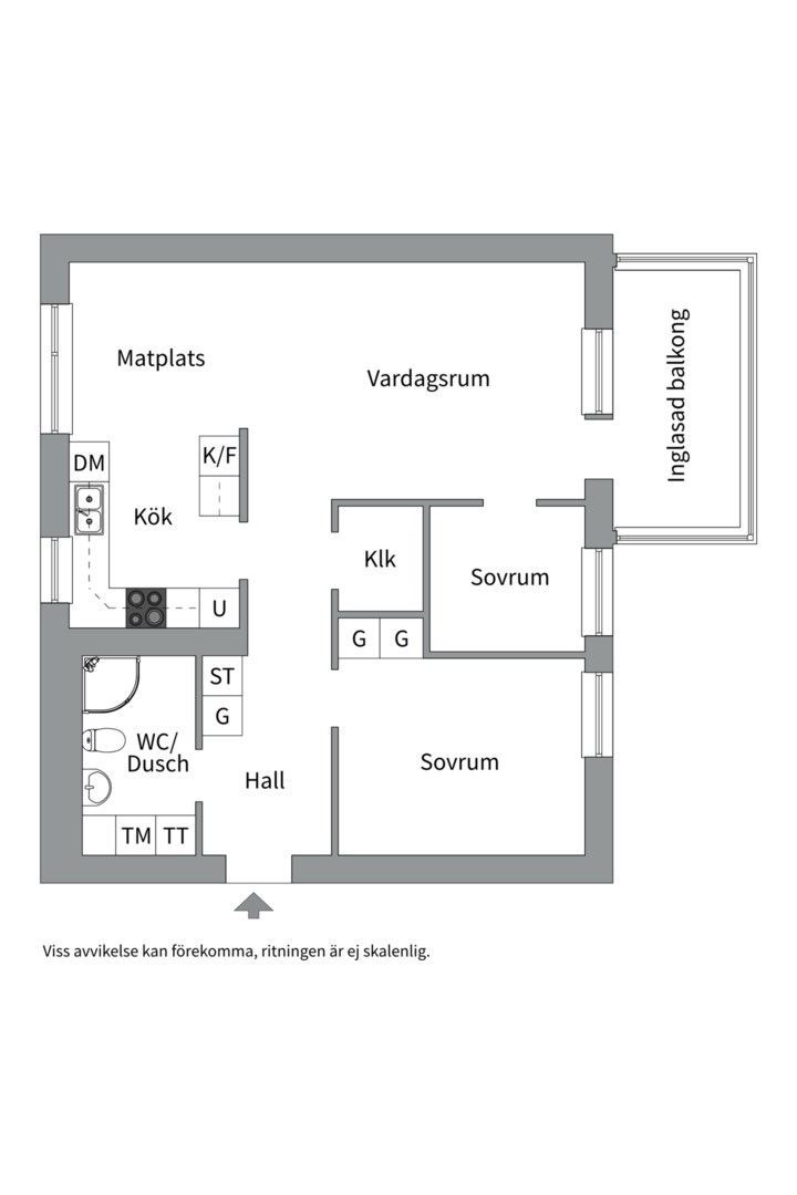 Planlösning från Serenadvägen 11, Såld i Forum Nacka, Nacka