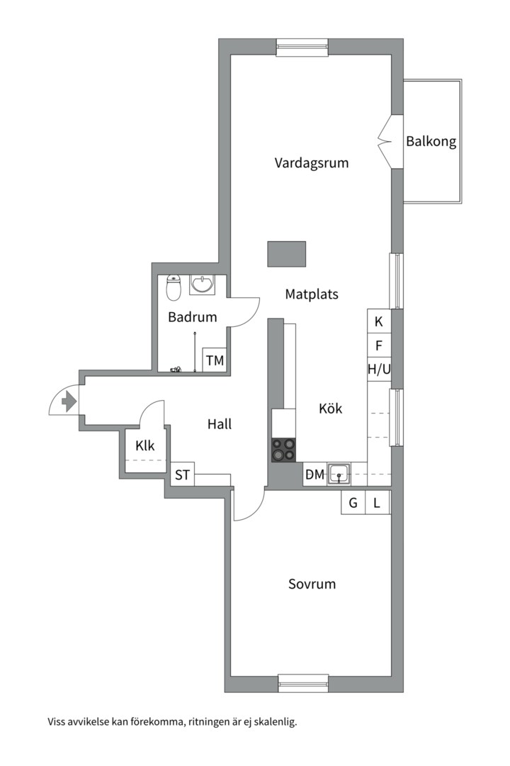 Planlösning från Industrigatan 14, Såld i Kungsholmen - Kungsholms strand, Stockholm