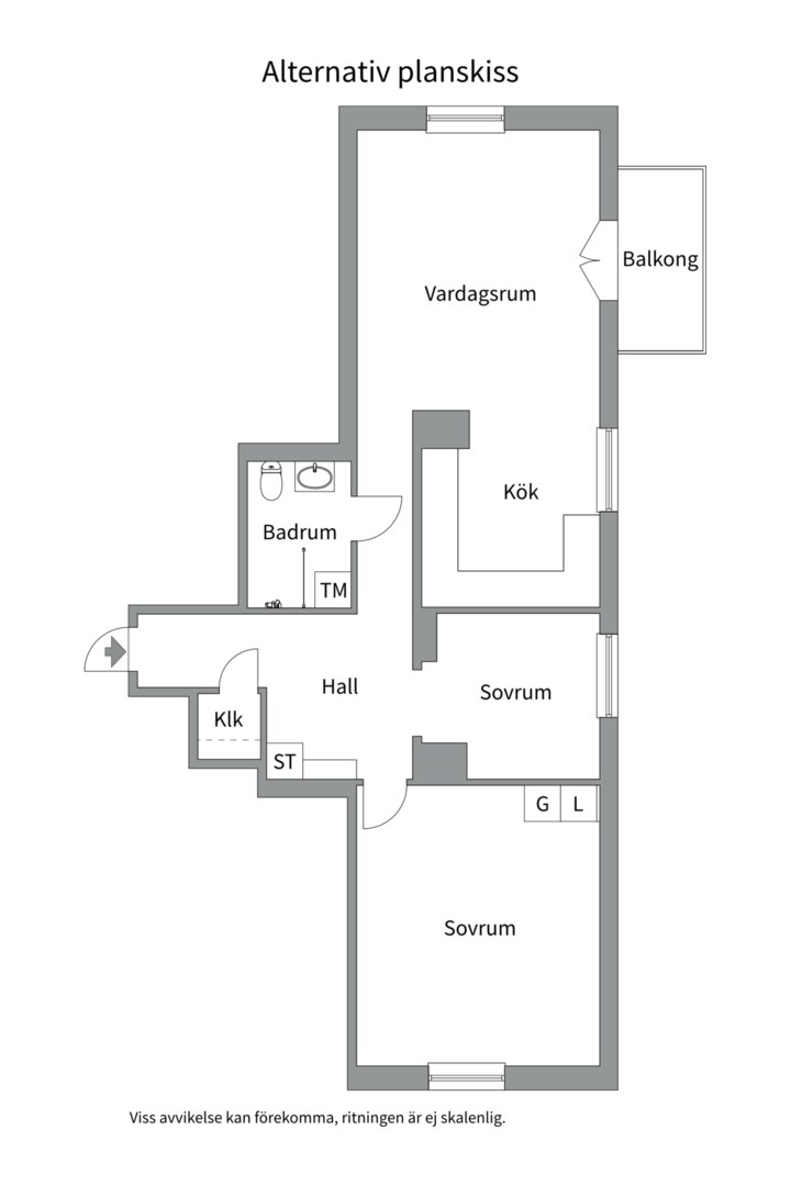 Planlösning från Industrigatan 14, Såld i Kungsholmen - Kungsholms strand, Stockholm