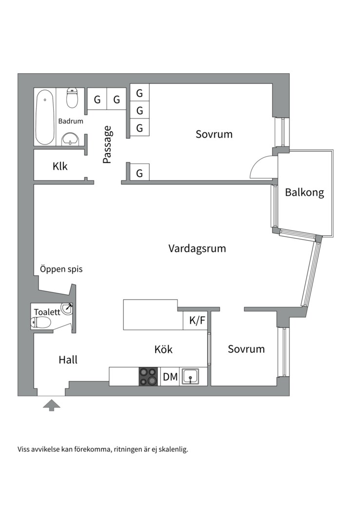 Planlösning från Norr Mälarstrand 94, 7tr, Såld i Kungsholmen, Stockholm