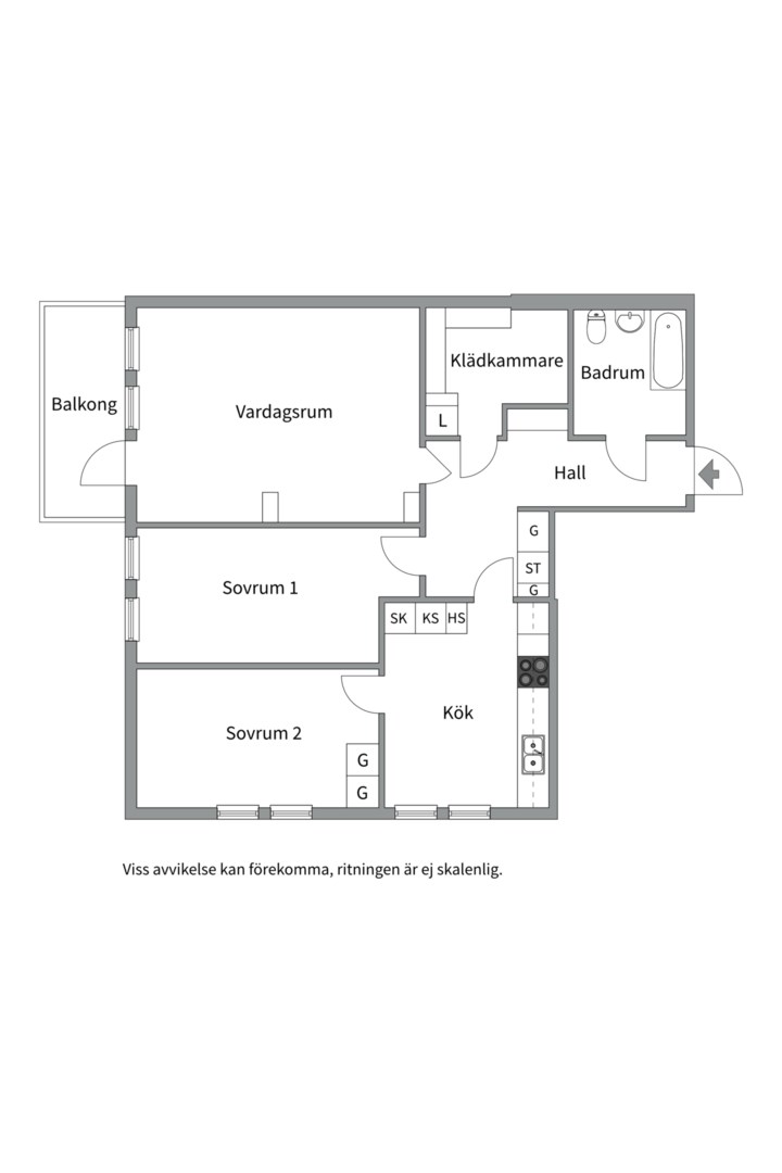 Planlösning från Ornövägen 24, Kommande i Västra Orminge, Nacka
