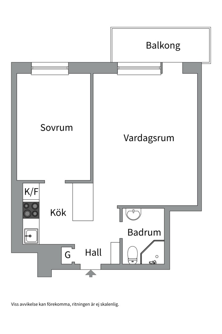 Planlösning från S:t Persgatan 45B, Såld i Höganäs, Uppsala