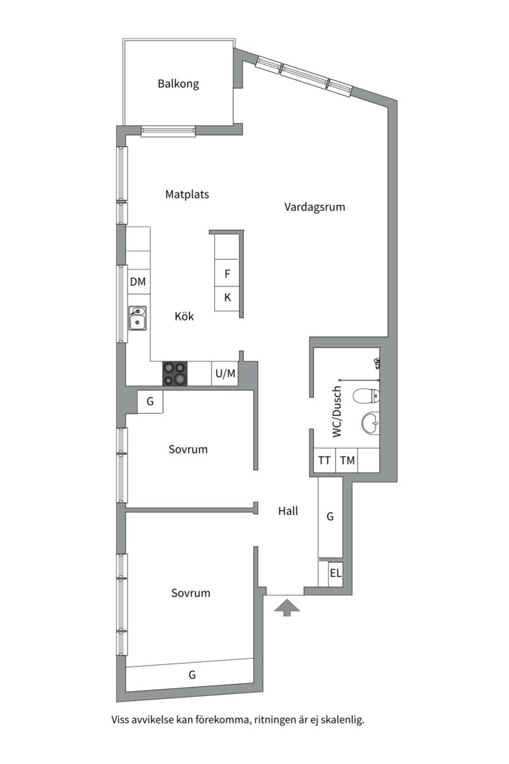 Planlösning från Sjökvarnsbacken 4, Såld i Saltsjöqvarn, Nacka