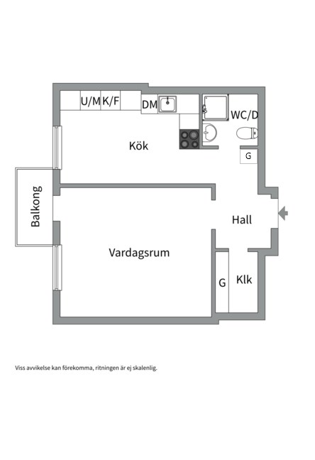 Planlösning från S:t Persgatan 47C, Såld i Höganäs, Uppsala
