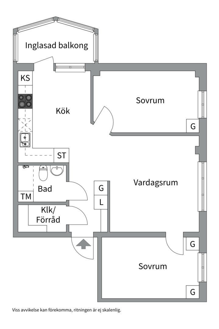 Planlösning från Albertinas väg 47, Såld i Alunda, Östhammar