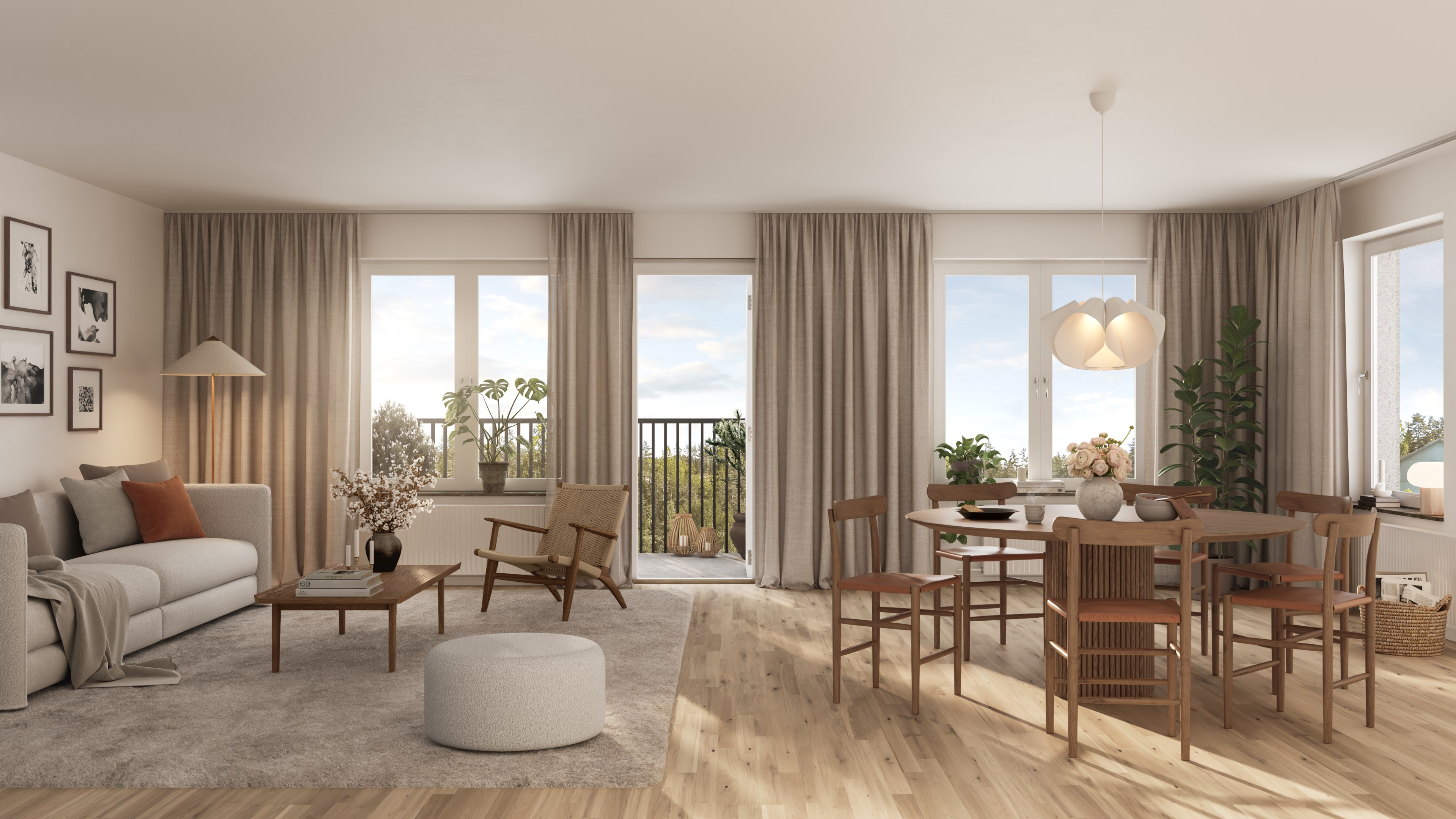 Bostadsbild från Slalomvägen 12, Till salu i Väsjön, Sollentuna