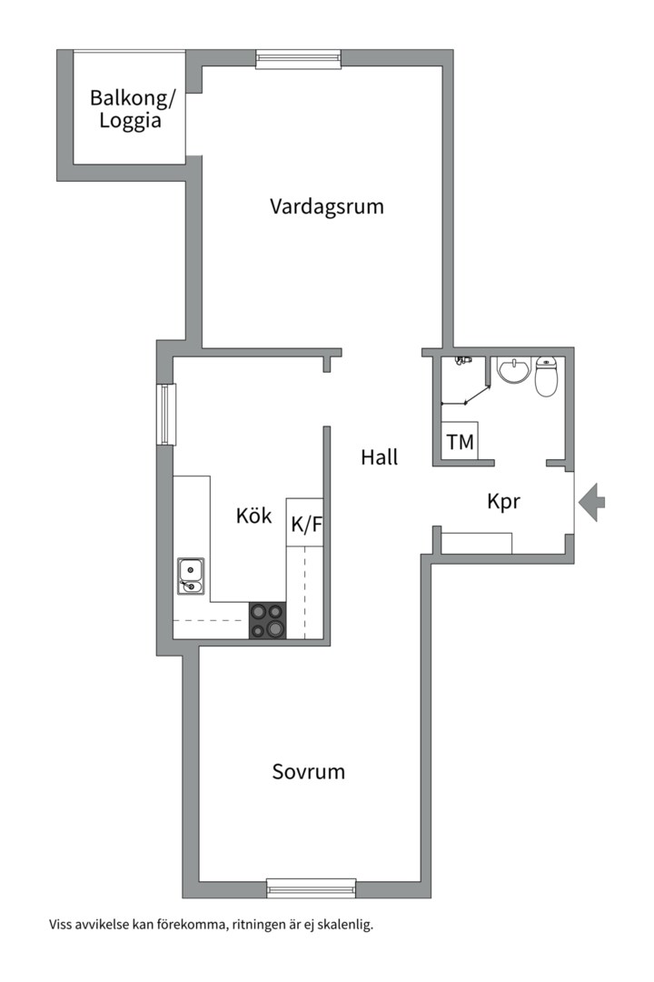 Planlösning från Apelgatan 5A, Till salu i Salabacke, Uppsala