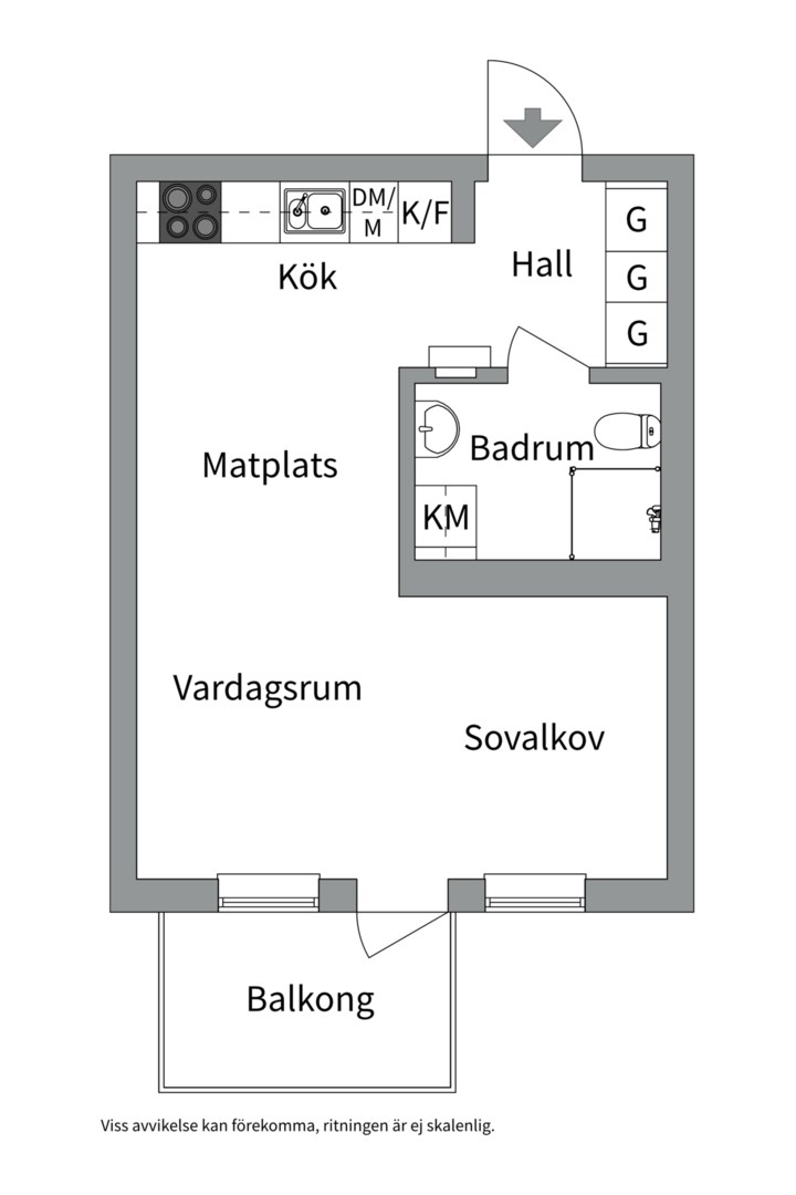 Planlösning från Chamottevägen 19, Till salu i Gustavsbergs - Porslinskvarteren, Värmdö
