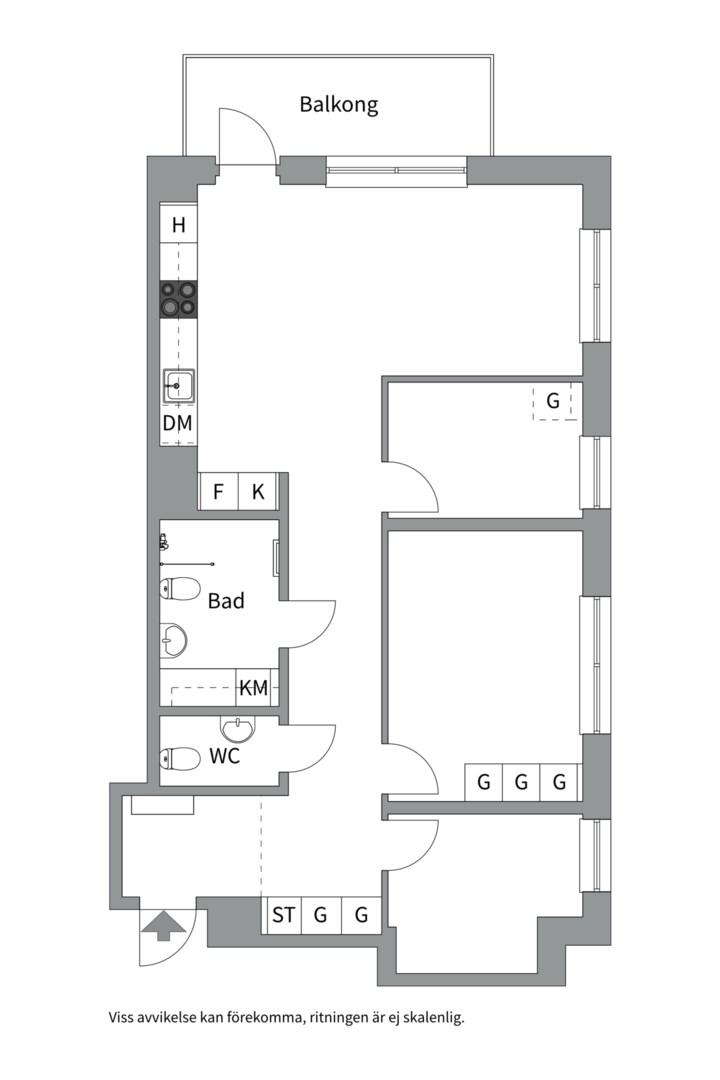 Planlösning från Fabrikörvägen 11, 6 tr, Kommande i Nacka Strand, Nacka