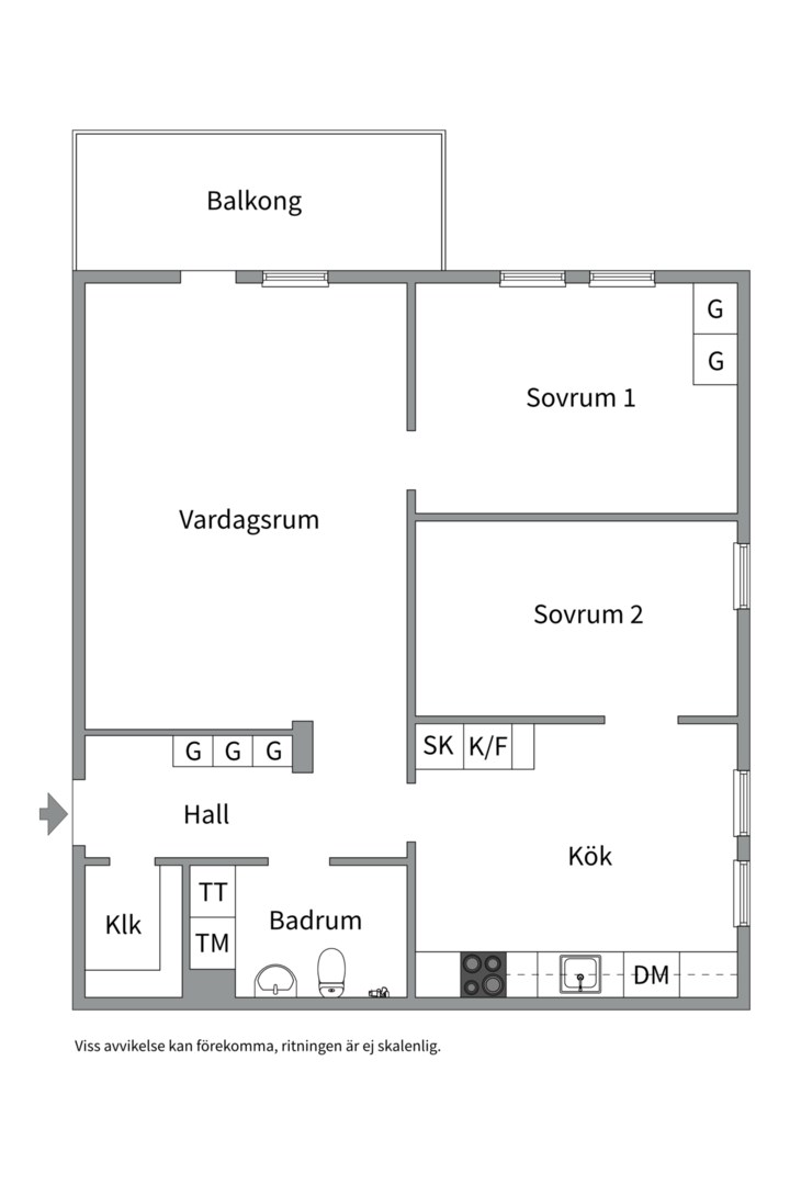 Planlösning från Ormingeringen 22, Såld i Västra Orminge, Nacka