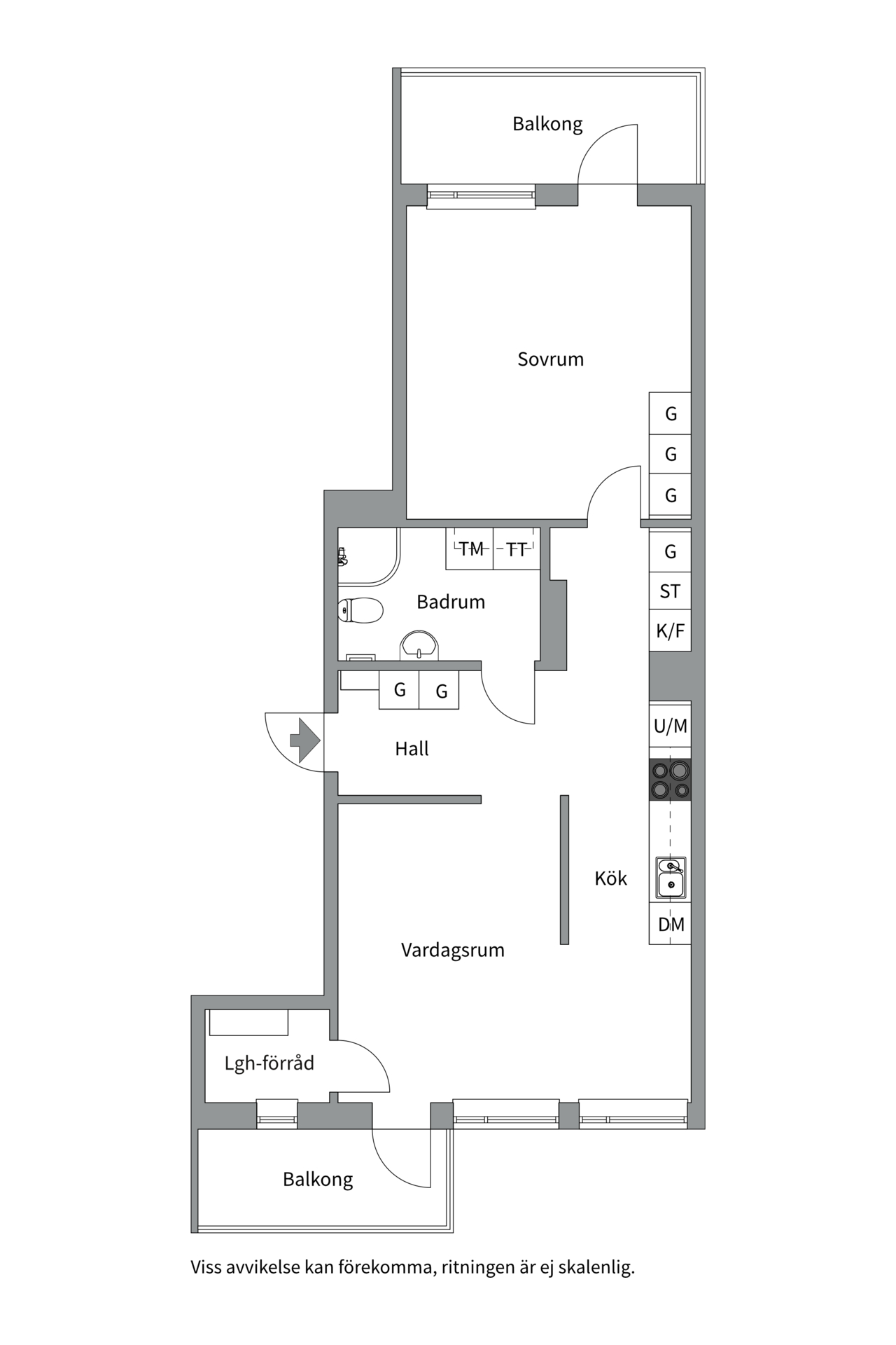 Bostadsbild från Råbyvägen 78, Såld i Kapellgärdet, Uppsala