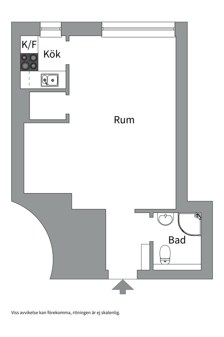 Planlösning från Luthagsesplanaden 10B, Till salu i Luthagen, Uppsala