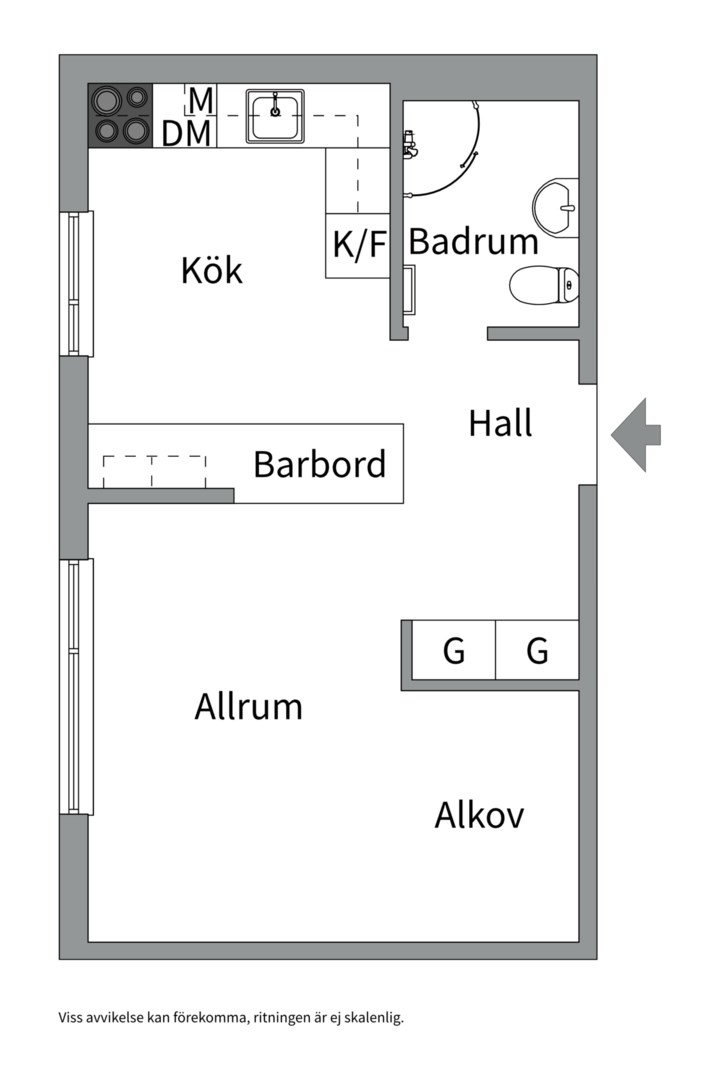 Planlösning från Svalgränd 8B, 4 tr, Såld i Sundbyberg, Sundbyberg