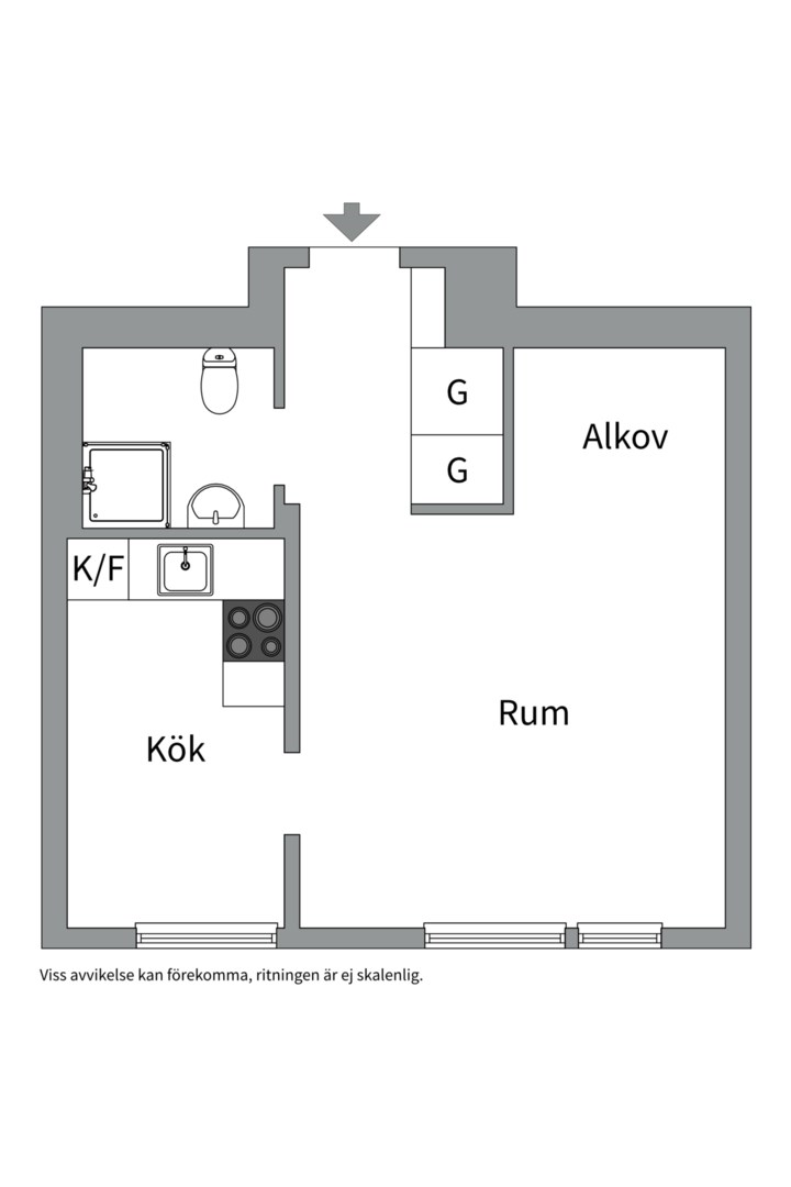 Planlösning från Geijersgatan 27 B, Såld i Luthagen, Uppsala