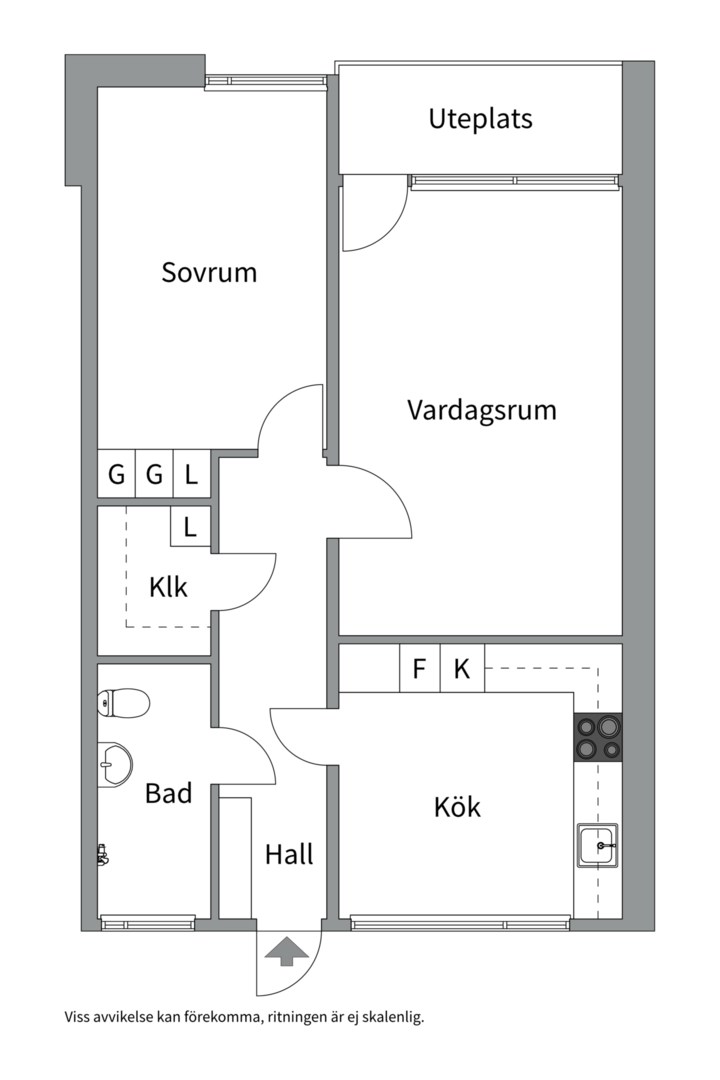 Planlösning från Lagmansgatan 11, Såld i Dingtuna, Västerås