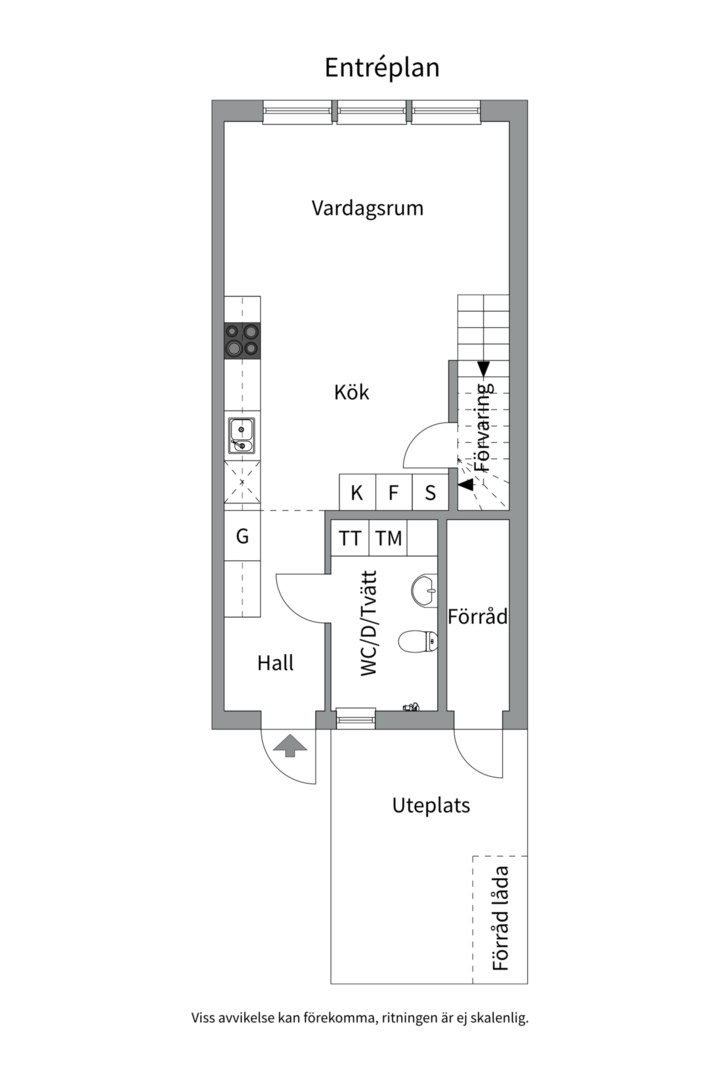 Planlösning från Molnstigen 3B, Kommande i Väsjön, Sollentuna