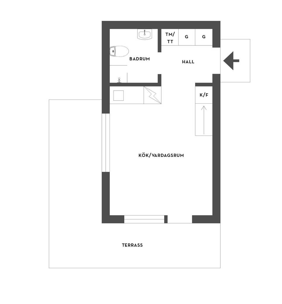 Planlösning från Räfsevägen 17, Till salu i Sund/Buskviken, Värmdö