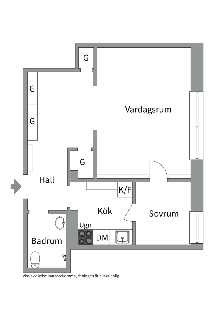 Planlösning från Kammakargatan 14, Såld i Vasastan - Norrmalm, Stockholm