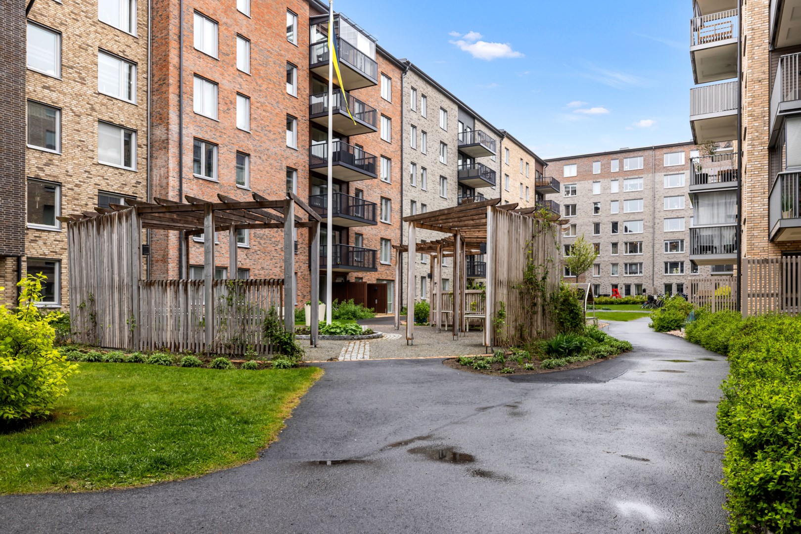 Bostadsbild från Otto Myrbergs väg 4C, Kommande i Rickomberga, Uppsala