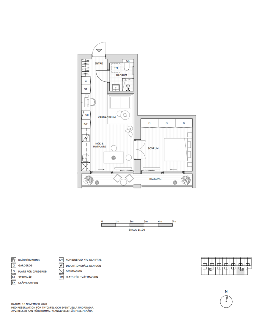 Planlösning från Fyrisvallsgatan 10A, Till salu i Luthagen, Uppsala