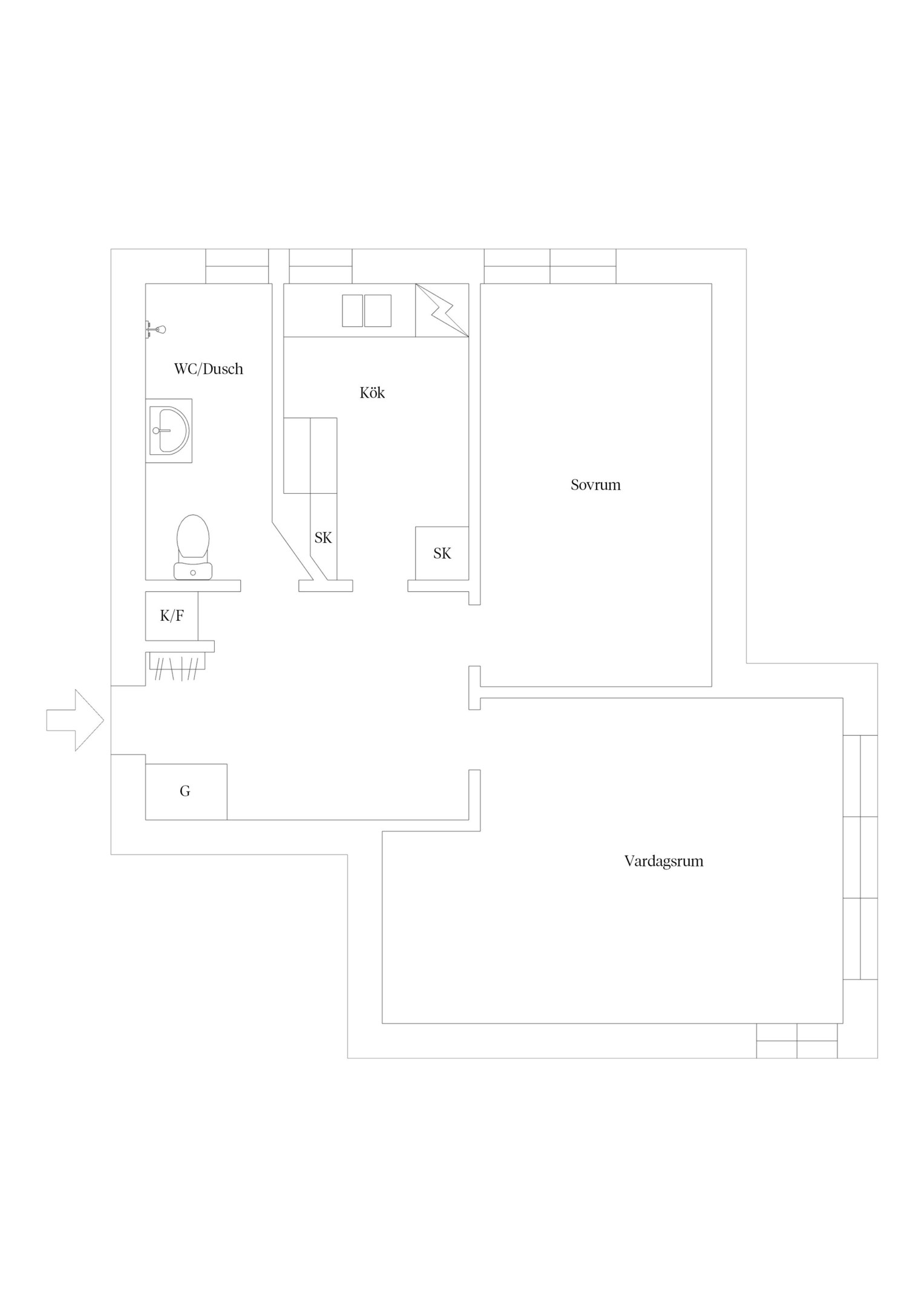 Bostadsbild från Botvidsgatan 8D, Till salu i Höganäs, Uppsala