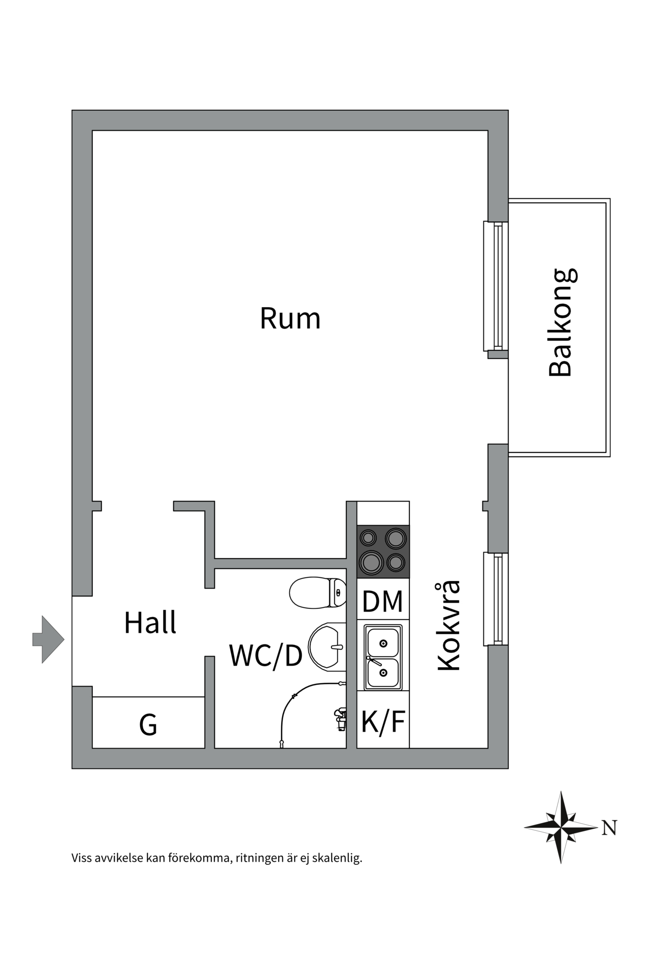 Bostadsbild från Kungsängsgatan 36D, Såld i Centrum, Uppsala