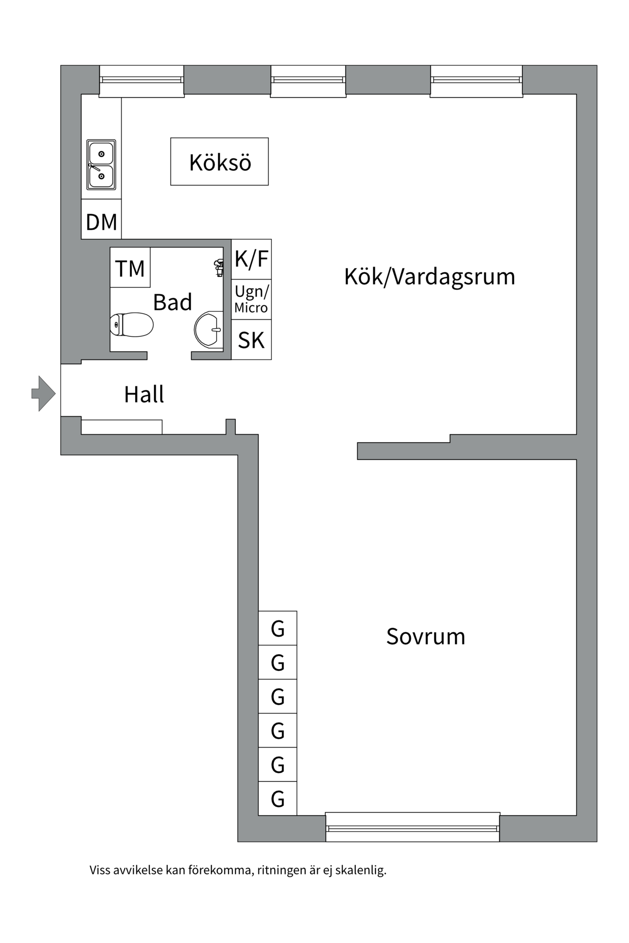 Bostadsbild från Höganäsgatan 11B, Såld i Höganäs, Uppsala