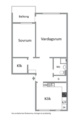 Planlösning från Gröna gatan 31B, Till salu i Salabacke, Uppsala