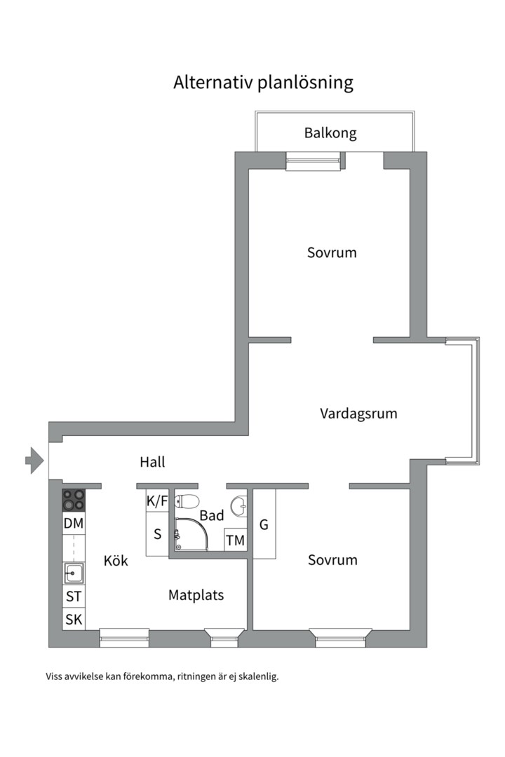 Bostadsbild från S:t Göransgatan 31A, Kommande i Fålhagen, Uppsala